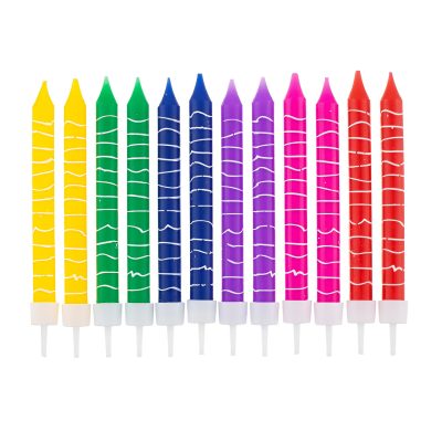 Κεράκια Γενεθλίων Crayons 12 τεμ