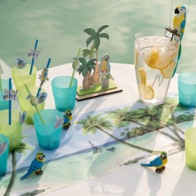 Runner Τραπεζιού παραλία και φοίνικες 5m