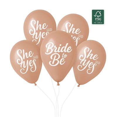 Σετ Rosegold Μπαλόνια για Bachelorette 5 τεμ