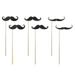 Στικάκια PhotoBooth Μουστάκι 6 τεμ