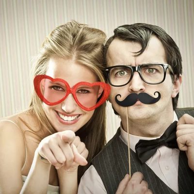 Στικάκια PhotoBooth Μουστάκι 6 τεμ