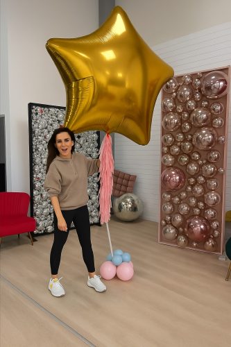 Τεράστιο Μπαλόνι Χρυσό Αστέρι 173 cm