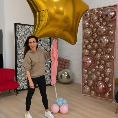 Τεράστιο Μπαλόνι Χρυσό Αστέρι 173 cm