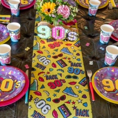 Runner τραπεζιού 90's Πολύχρωμο 5m