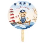 Βεντάλια Βάπτισης - Ναυτικό Αρκουδάκι