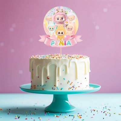 Διακοσμητικό Topper Τούρτας με όνομα - LABUBU-1