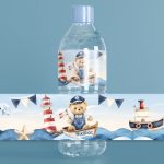Ετικέτες για Μπουκάλια Νερού - Ναυτικό Αρκουδάκι (8 τεμ)