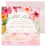 Προσκλητήριο Βάπτισης - Tropical Ιβίσκος