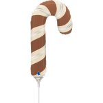 14'' Mini Shape Μπαλόνι Chocolate Candy Cane
