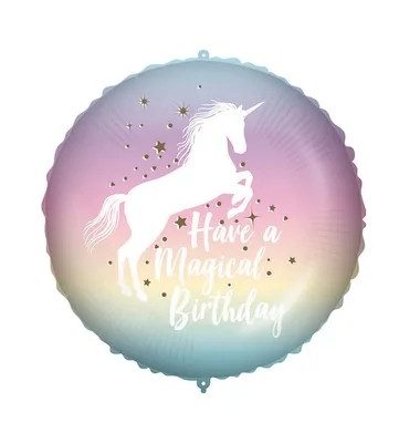 18'' Μπαλόνι Μονόκερος ''Magical Birthday''
