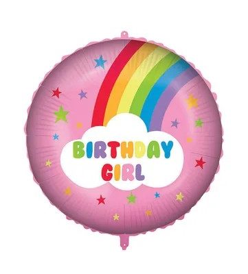 18 Μπαλόνι Birthday Girl Ουράνιο Τόξο