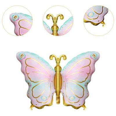 31'' Μπαλόνι Πεταλούδα παστέλ