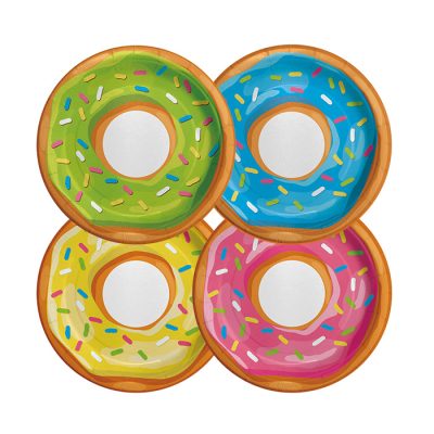 Χάρτινα Πιάτα -  Ντόνατς 8 τεμ