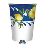 Χάρτινα Ποτήρια-  Amalfi Λεμόνι 6 τεμ