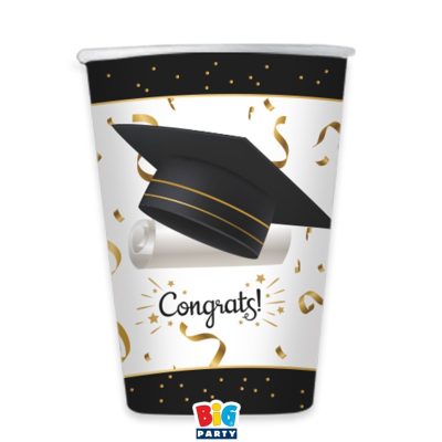 Χάρτινα Ποτήρια - Αποφοίτηση 6 τεμ