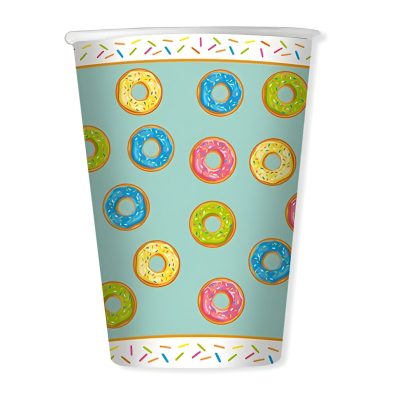 Χάρτινα Ποτήρια - Ντόνατς 8 τεμ