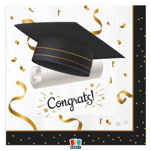 Χαρτοπετσέτες - Αποφοίτηση Congrats 16 τεμ