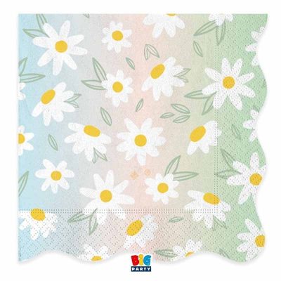 Χαρτοπετσέτες -  Μαργαρίτες 16 τεμ