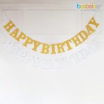 Χρυσή Γιρλάντα Happy Birthday 