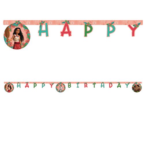 Γιρλάντα Happy Birthday Μοάνα 2m