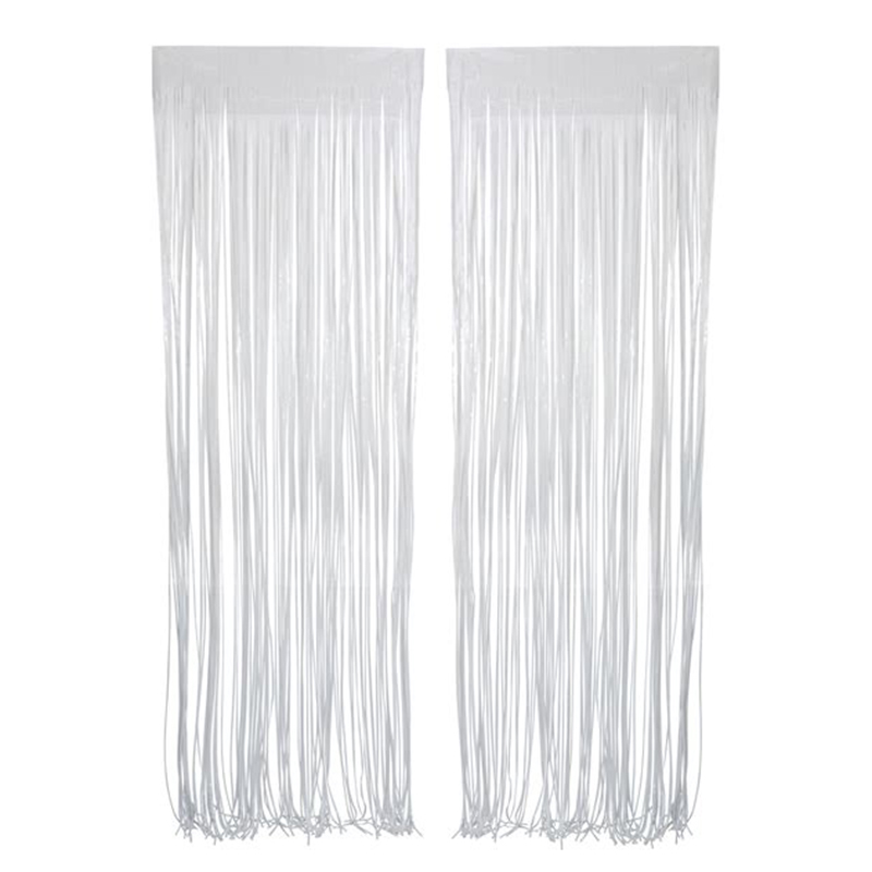 Λευκή Μεταλλική Κουρτίνα Πάρτυ 200x100cm Λευκή Μεταλλική Κουρτίνα Πάρτυ 200x100cm