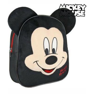 Mickey Mouse Σχολική Τσάντα Πλάτης Νηπιαγωγείου Μαύρη