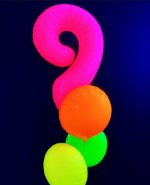 Neon Μπαλόνια Αριθμοί Φούξια 86 cm - 34
