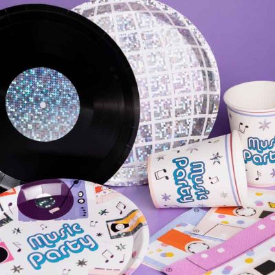Χάρτινα Πιάτα - Disco Party 6 τεμ