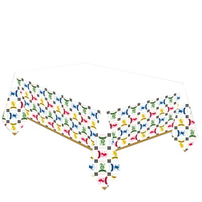 Τραπεζομάντηλο Χάρτινο - Οίκοι Hogwarts 120x180cm
