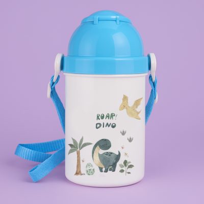 Παιδικό Παγούρι - Δεινόσαυρος Μπλε 400ml-1