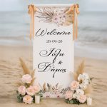 Υφασμάτινη Αφίσα Γάμου - Boho 1,30m