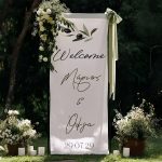 Υφασμάτινη Αφίσα Γάμου - Ελιά 1,30m