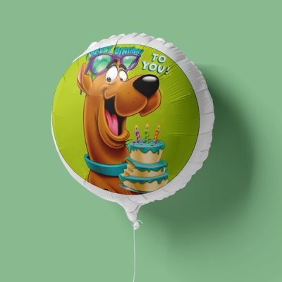 18 Μπαλόνι Foil Tυπωμένο Scooby Doo Στρογγυλό-1