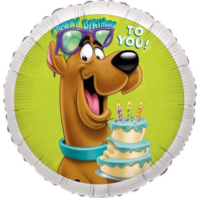 18 Μπαλόνι Foil Tυπωμένο Scooby Doo Στρογγυλό