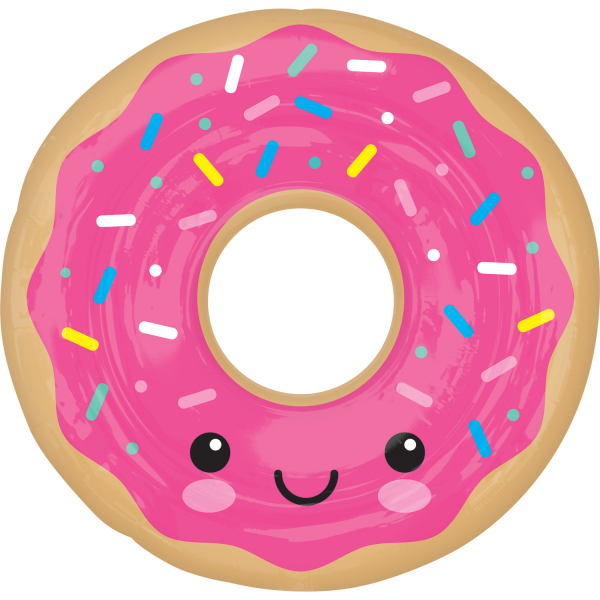 27 Μπαλόνι ροζ χαμογελαστό Donut