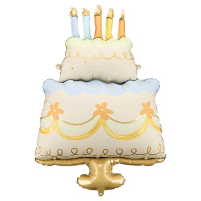 41 Μπαλόνι Τούρτα Γενεθλίων Παστέλ