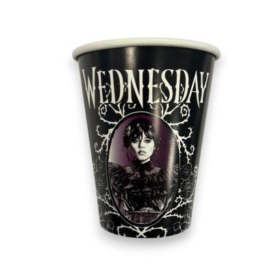 Χάρτινα Ποτήρια - Wednesday Addams 8 τεμ