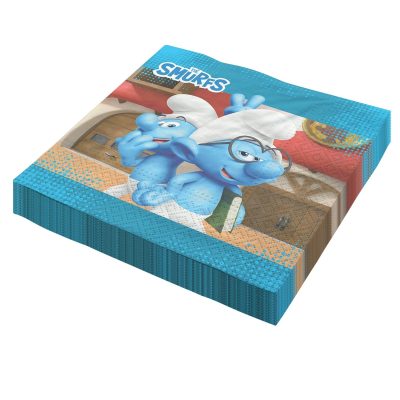 Χαρτοπετσέτες - Στρουμφάκια 20 τεμ