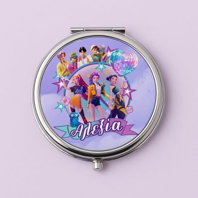 Καθρεφτάκι K-Pop Demon Hunters Ασημί Στρογγυλό