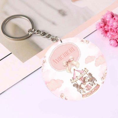 Μαγνητάκι Μπρελόκ - Ροζ Καρουζέλ