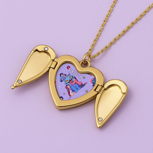 Μεταλλικό Κολιέ καρδιά - K-Pop Demon Hunters Μεταλλικό Κολιέ καρδιά - K-Pop Demon Hunters