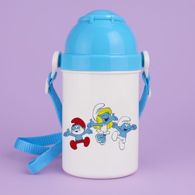 Παιδικό Παγούρι - Στρουμφάκια Μπλε 400ml-1