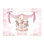 Σουπλά τραπεζιού - Ροζ Καρουζέλ