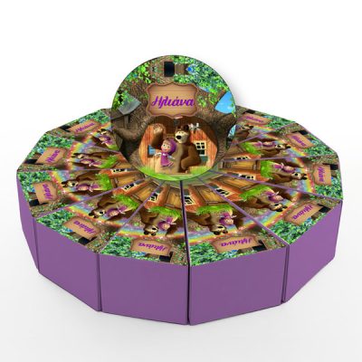 Χάρτινη Τούρτα - Μάσα Και Αρκούδος