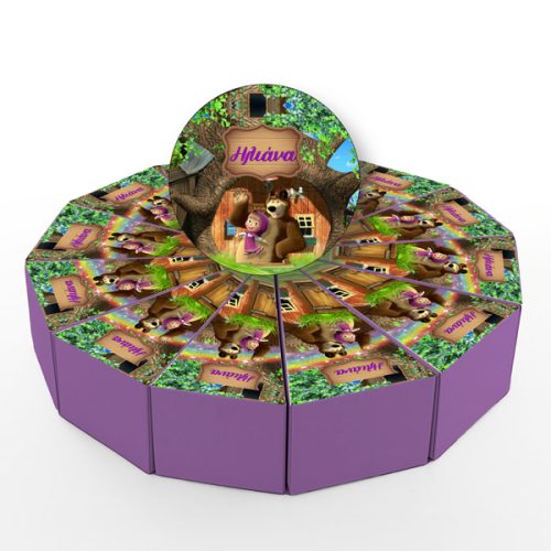 Χάρτινη Τούρτα - Μάσα Και Αρκούδος