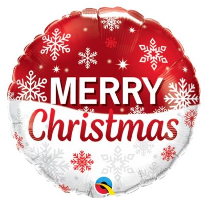 18'' Μπαλόνι Χιονονιφάδες ''Merry Christmas''