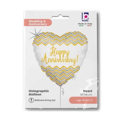 18 Μπαλόνι Επετείου Καρδιά Happy Anniversary