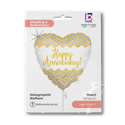 18 Μπαλόνι Επετείου Καρδιά Happy Anniversary