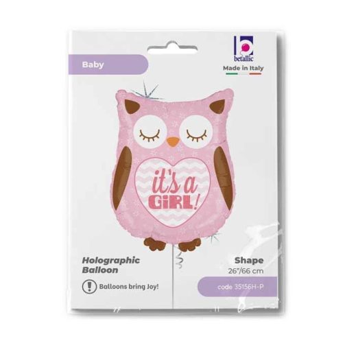 26 Μπαλόνι γέννησης Κουκουβάγια Girl