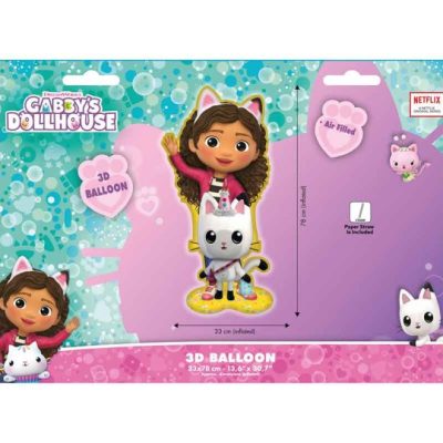 3D Standing Μπαλόνι Gabby's Dollhouse